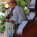 Clint White with The Roys at the 2015 Norris Creek Pig Pickin' Bluegrass & BBQ Festival - photo © Laura Tate Photography