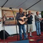 Mike Prater joins Caney Creek at the 2016 Norwalk Music Festival - photo © Bill Warren