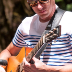 Andy Falco with Infamous Stringdusters at the 2014 Northwest String Summit - photo © Todd Powers