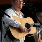 Daniel Routh with Nu-Blu at the Outer Banks Bluegrass Festival - photo by Woody Edwards