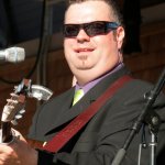 Mike Rogers with Doyle Lawson at the Outer Banks Bluegrass Festival - photo by Woody Edwards
