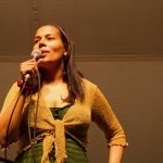 Rhiannon Giddens with Carolina Chocolate Drops at Old Settler's 2013 - photo © John Grubbs