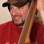 Eric Troutman recording with Danny Paisley and the Southern Grass at Patuxent studio - photo © 2012 Michael G. Stewart