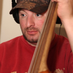 Eric Troutman recording with Danny Paisley and the Southern Grass at Patuxent studio - photo © 2012 Michael G. Stewart