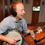 Mark Delaney recording with Danny Paisley and the Southern Grass at Patuxent studio - photo © 2012 Michael G. Stewart