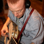 Mark Delaney recording with Danny Paisley and the Southern Grass at Patuxent studio - photo © 2012 Michael G. Stewart