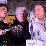 Rhonda Vincent sings with her mom (Carolyn) and brother (Darrin) at the 2015 Palatka Bluegrass Festival - photo © Bill Warren