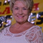 MC Sherry Boyd at the February 2016 Palatka Bluegrass Festival - photo © Bill Warren