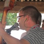 Barry Reed with Lonesome River Band at Pickin\' In The Panhandle (9/9/12) - photo by Woody Edwards