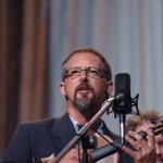 Buddy Melton with Balsam Range at the Papertown CD release concert (8/10/12) - photo © Roy Swann