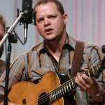 Caleb Smith with Balsam Range at the Papertown CD release concert (8/10/12) - photo © Roy Swann
