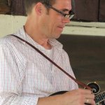 Mark Stoffel with Chris Jones at Pickin' In The Panhandle (9/8/12) - photo by Woody Edwards