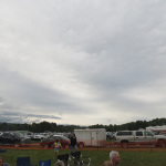 Storms gathering at Pickin' In The Panhandle (9/8/12) - photo by Woody Edwards