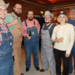 Po' Ramblin' Boys pose with a friend in Aalborg, Denmark during their 2016 Back to the Mountains Euro Tour