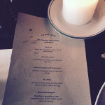 Drink menu at the Alabama Social in Copenhagen