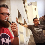 Enjoying a pipe in Copenhagen