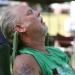 Resting the eyes at Preddyfest 2013 - photo by Laura Tate photography