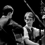 Chris Eldridge and Paul Kowert with Punch Brothers in Charlottesville (2/11/13) - photo © G. Milo Farineau