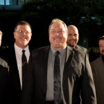 Russell Moore & IIIrd Tyme Out on the 2013 IBMA Red Carpet - photo by Milo Farineau