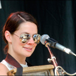 Bonnie Paine with Elephant Revival at Red Wing Roots 2015 - photo © G. Milo Farineau