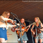 Sara Watkins, Sarah Jarosz, and Aoife O'Donovan at Red Wing Roots 2015 - photo © G. Milo Farineau