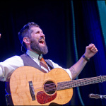Trent Wagler with The Steel Wheels at Red Wing Roots 2015 - photo © G. Milo Farineau