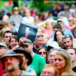 Enjoying Pokey LaFarge at Red Wing Roots 2014 - photo © G. Milo Farineau