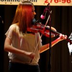 Meredith Goins with Jeff Brown and Still Lonesome in Hurley, VA (3/15/14) - photo by John Goad