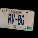 Rhonda Vincent's new license plate (July 12, 2012) - photo by Daniel Mullins