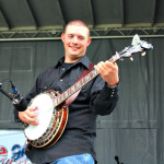 Justin Jenkins with Blue Moon Rising Reunion Band at the Rocky Top Bluegrass Festival (4/24/15) - photo by Mike Kelly