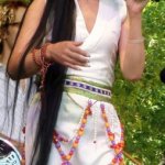 Tibetan vocalist Yungchen Lhamo at RockyGrass 2013 - photo by Shannon Turner