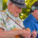 Jesse McReynolds at ROMP 2012 - photo by Woody Edwards