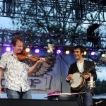 Stuart Duncan and Noam Pikelny at ROMP 2014 - photo by Jenny Sevcick