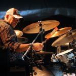 Chris Brown with The Sam Bush Band at ROMP 2014 - photo by Jenny Sevcick