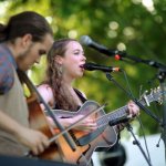 Nat Smith and Sarah Jarosz at ROMP 2014 - photo by Jenny Sevcick