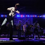 Ketch Secor with Old Crow Medicine Show at ROMP 2014 - photo by Jenny Sevcick