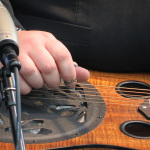 Josh Swift with Doyle Lawson & Quisksilver at ROMP 2014 - photo by Terry Herd
