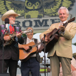 Doyle Lawson and Del McCoury at ROMP 2014 - photo by Terry Herd