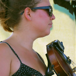 Angela Oudean with Bearfoot at ROMP 2012 - photo by Woody Edwards