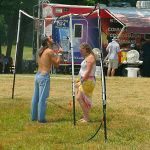 Staying cool at ROMP 2012 - photo by Woody Edwards