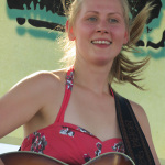 Nora Jane Struthers with Bearfoot at ROMP 2012 - photo by Woody Edwards