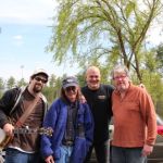 Tommy Morse, Pete Ross, Sammy Shelor and David Via at Roosterfest - April 21, 2013 - photo by Tara Linhardt