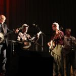 Sammy Shelor, Buddy Wolf, Rex McGee and Will Lee at Roosterfest - April 21, 2013 - photo by Tara Linhardt
