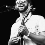 Chris Harris with Skip Cherryholmes Quintet at Red, White & Bluegrass 2012 - photo © Laura Tate Photography