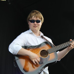 Chris Luquette with Frank Solivan & Dirty Kitchen at Red, White & Bluegrass 2012 - photo © Laura Tate Photography