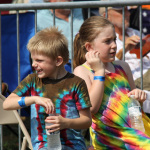 Tie dyed kids at Red, White & Bluegrass 2012 - photo © Laura Tate Photography