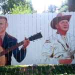 Scott Guion's Bill Monroe portrait in process - photo by Danny Clark