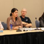 Panel on using online tools for promotion with Kim Ruehl, Amy Reitnouer, John Lawless and Shannon Turner during World of Bluegrass 2013 - photo by Tara Linhardt