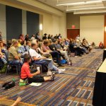 Packed seminar room for the Women in Bluegrass panel during World of Bluegrass 2013 - photo by Tara Linhardt