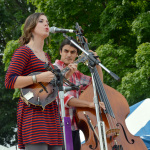 Sierra Hull performs with Ethan Jodziewicz at the 2015 Smithville Jamboree - photo by Bill Conger